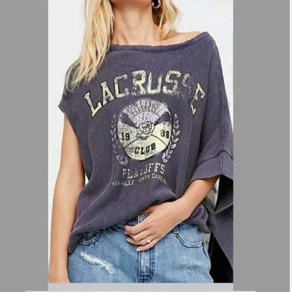 Free People Lacrosse  Sweat Shirt Tunic